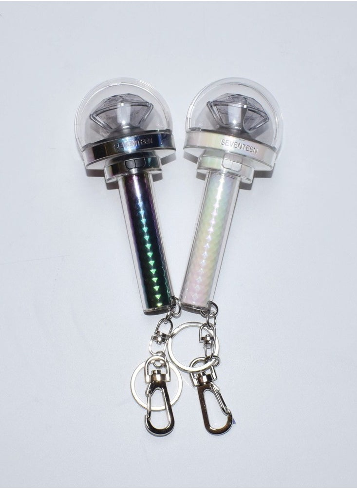 NIBEMINENT Kpop Seventeen Glowstick Light Keychain Mini Stick Light Pendant  - Image 4