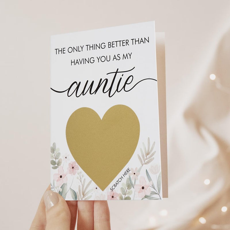 HAMUIERS Will You Be My Godparents Scratch Off Card for Auntie and Unlce, Godparents Proposal Gift from Niece Nephew, Godparents Request Asking Card, Godmother and Godfather Proposal Card - Image 2