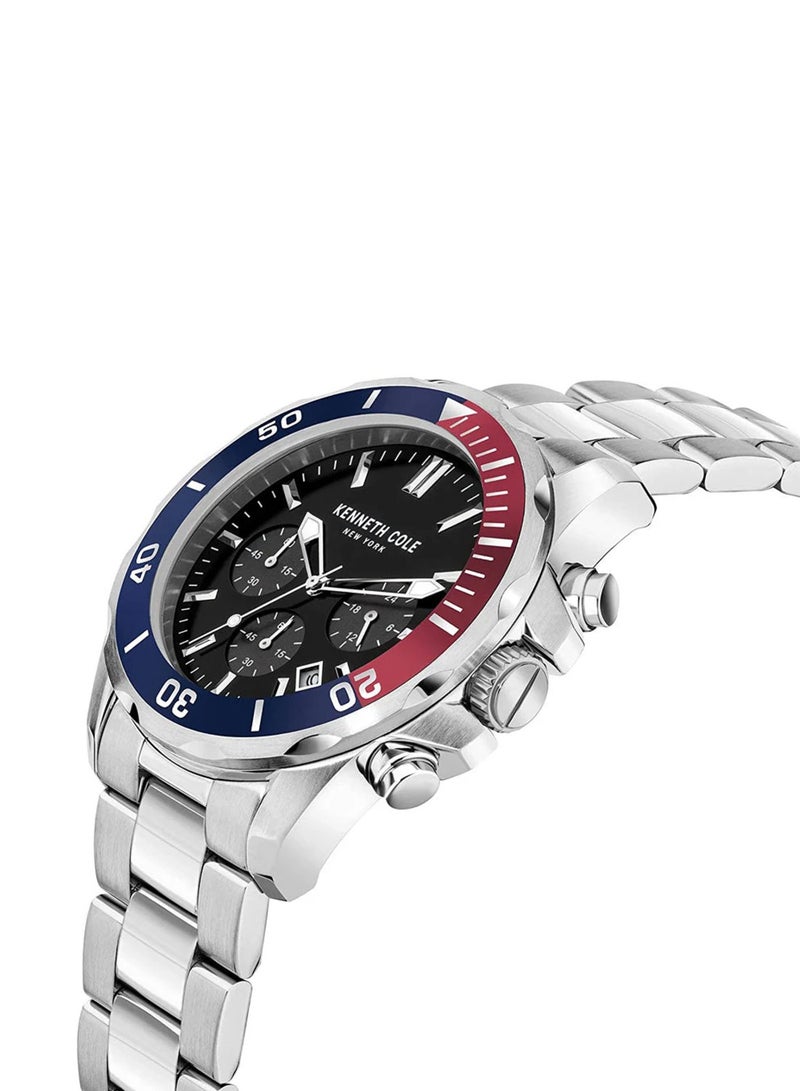 Kenneth Cole Men's Modern Chronograph Quartz Stainless Steel Watch KCWG12105004MN - 43mm - Image 2