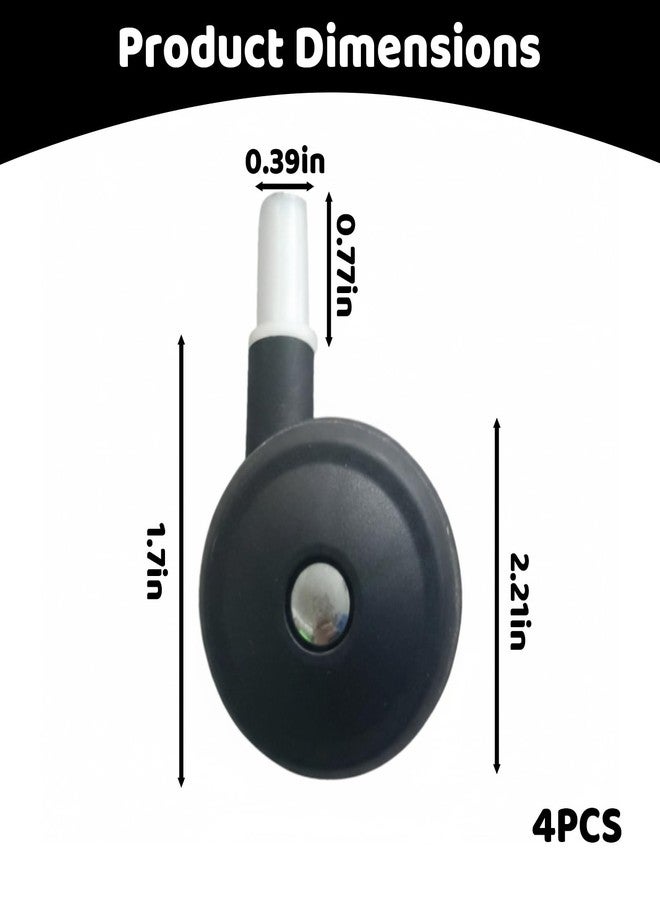 CZFSWT 4Pcs Walker Wheels Replacement, Replacement Wheels for Walkers, Walker Replacement Parts Suitable for Most Walker Models - Image 2