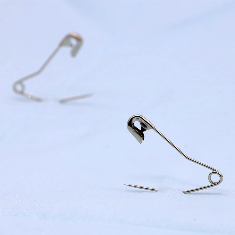 iNee Curved Safety Pins, Quilting Basting Pins, Nickel-Plated Steel, Size 2, 100 Count - Image 4