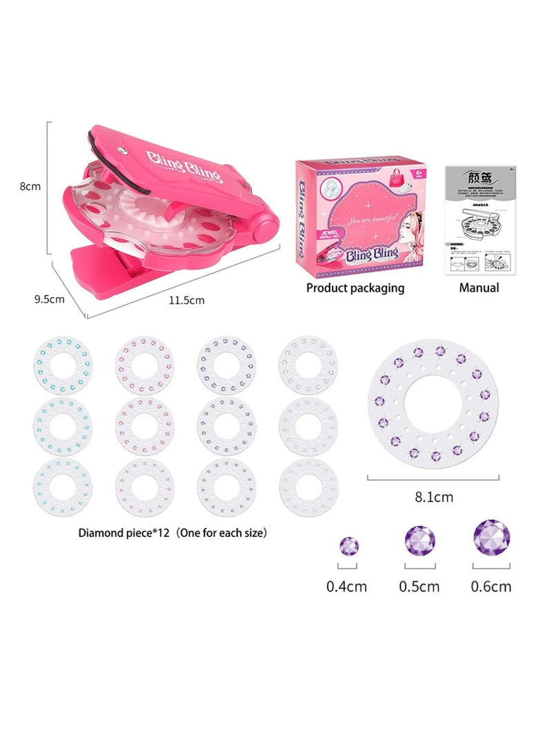 مجموعة أدوات ختم الشعر المكونة من 12 قطعة من Oasisgalore مجموعة أدوات تصفيف الشعر للفتيات من Blinger - Image 2