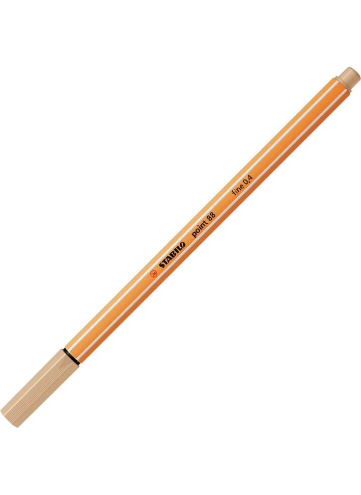 STABILO Point 88 Fine Tip Felt Tip Pen 0.4 mm Skin Color 