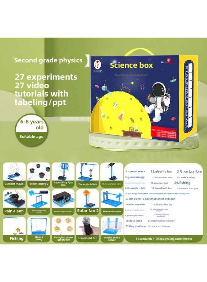 Science Experiment Small Making Children's Handmade Educational Toys Student Suit Material Bag Boys And Girls Steam-Color:Second Grade Science Production. (can Expand 19 Experiments)  - Image 1