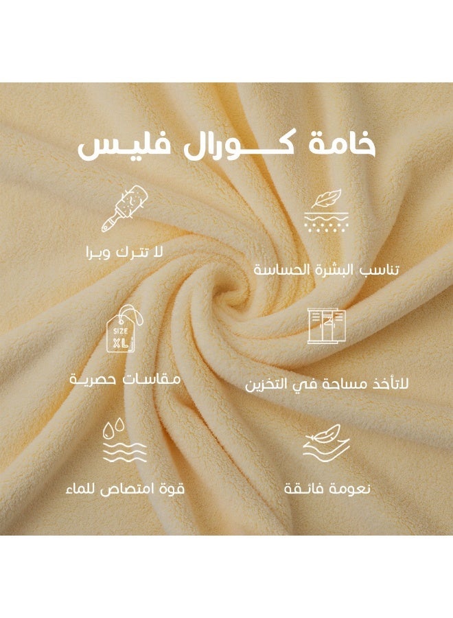 Reefi Modern Quick-Dry Towel, Lemon, Washbasin - Image 5