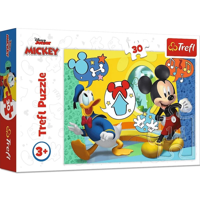 Trefl - Mickey Mouse and Funhouse Puzzle 30 Pieces - 18289 - Image 1