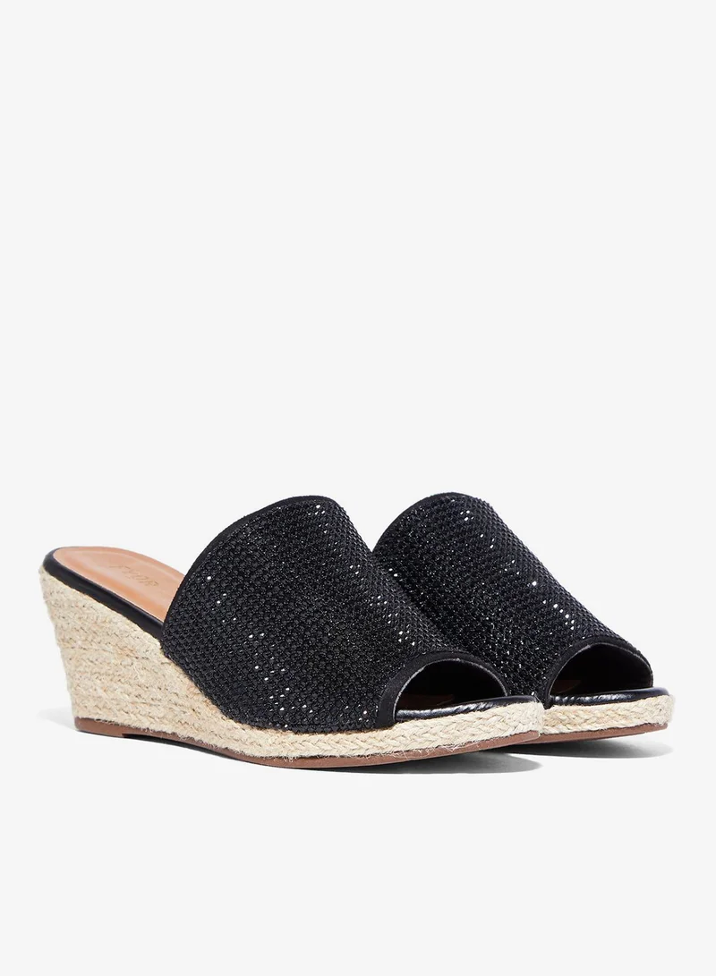 Fyor  Wide Strap High Heel Wedge Sandals for Women | Best Price UAE