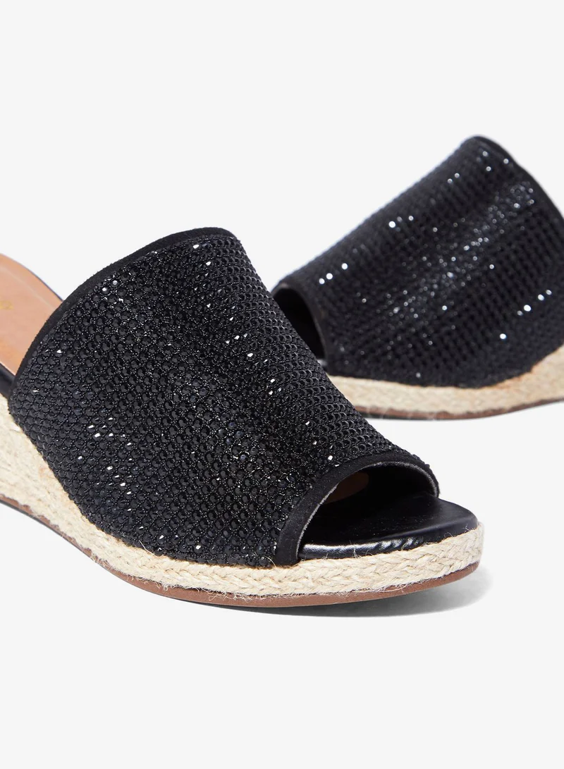 Fyor  Wide Strap High Heel Wedge Sandals for Women | Best Price UAE