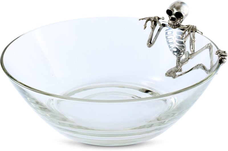 Vagabond House Vagabond House Skeleton Server Candy Dish Bowl Day of Dead Halloween Dia De Los Muertos 10 inch Diameter  - Image 4