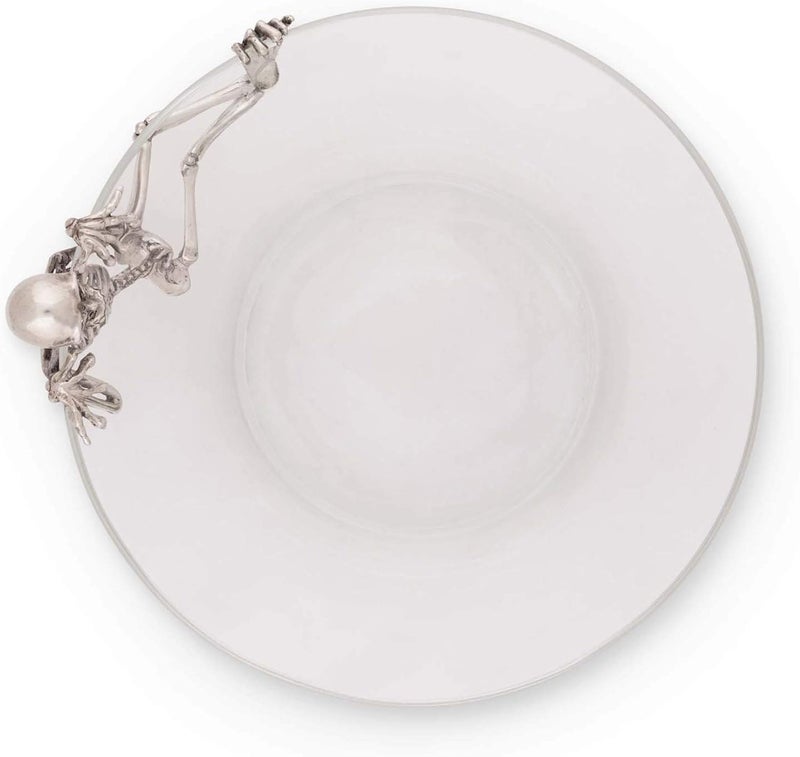 Vagabond House Vagabond House Skeleton Server Candy Dish Bowl Day of Dead Halloween Dia De Los Muertos 10 inch Diameter  - Image 2
