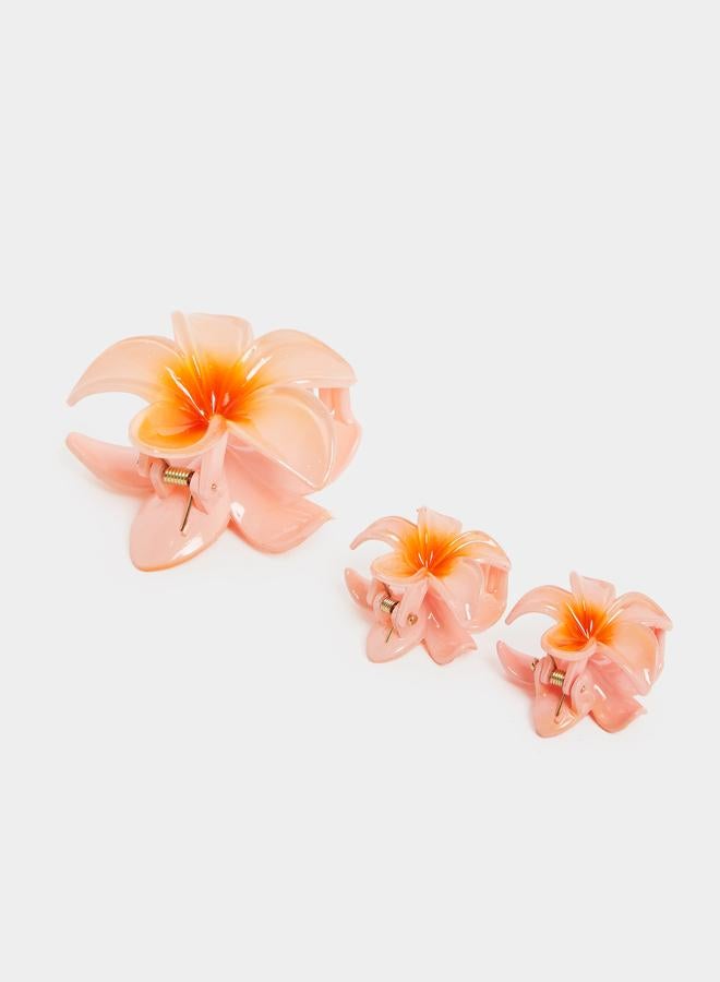 ستايلي مجموعة من 3 - مشبك شعر بنمط زهرة - Image 3