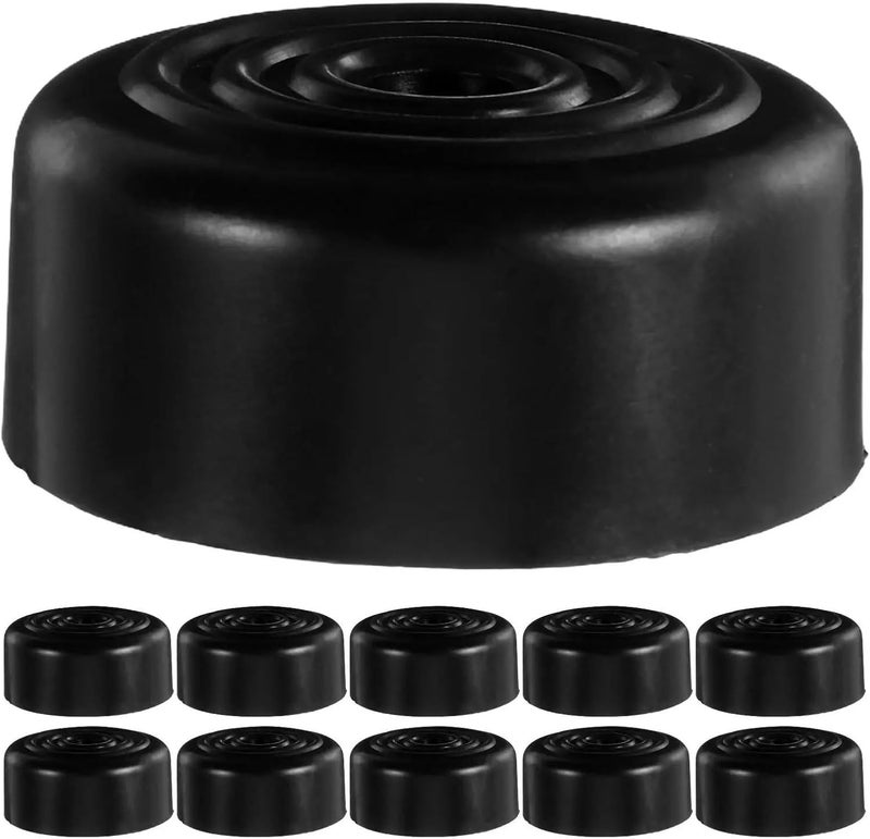 Furniture Leg Risers 24pcs Sofa Leg Accessories Round Plastic Foot Pads Non Slip Furniture Risers Desk Chair Bed Stoppers for Cabinets, Tables, Sofas - Image 1