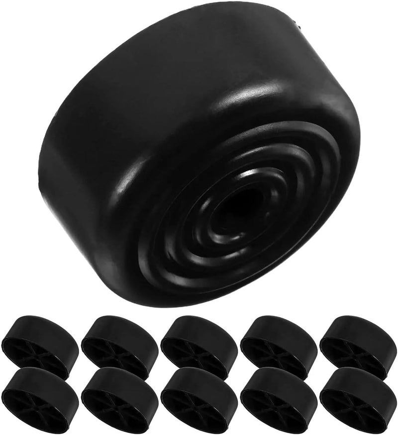 Furniture Leg Risers 24pcs Sofa Leg Accessories Round Plastic Foot Pads Non Slip Furniture Risers Desk Chair Bed Stoppers for Cabinets, Tables, Sofas - Image 5