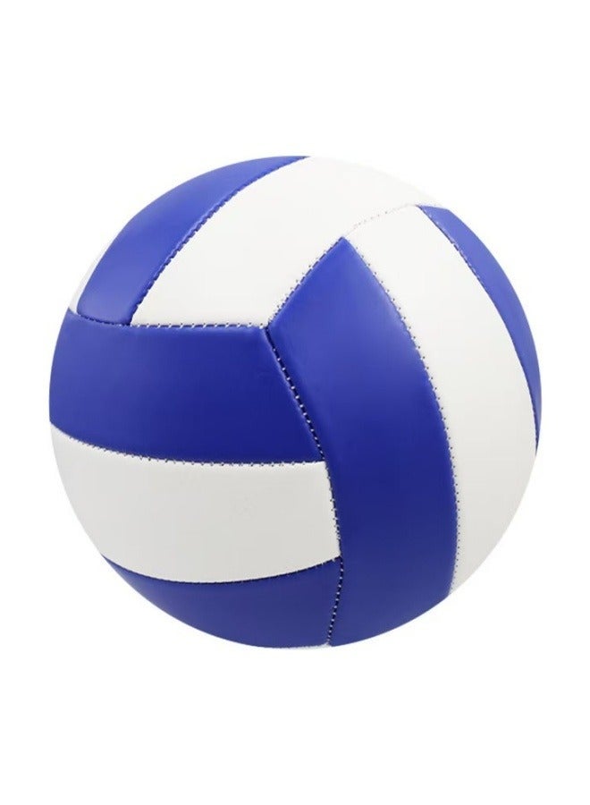 Volleyball Official Size 5 Volleyball Official Size Soft Surface Training Practice Indoor Outdoor Gift for Kids Come For Kids Youth Adult Blue - Image 1