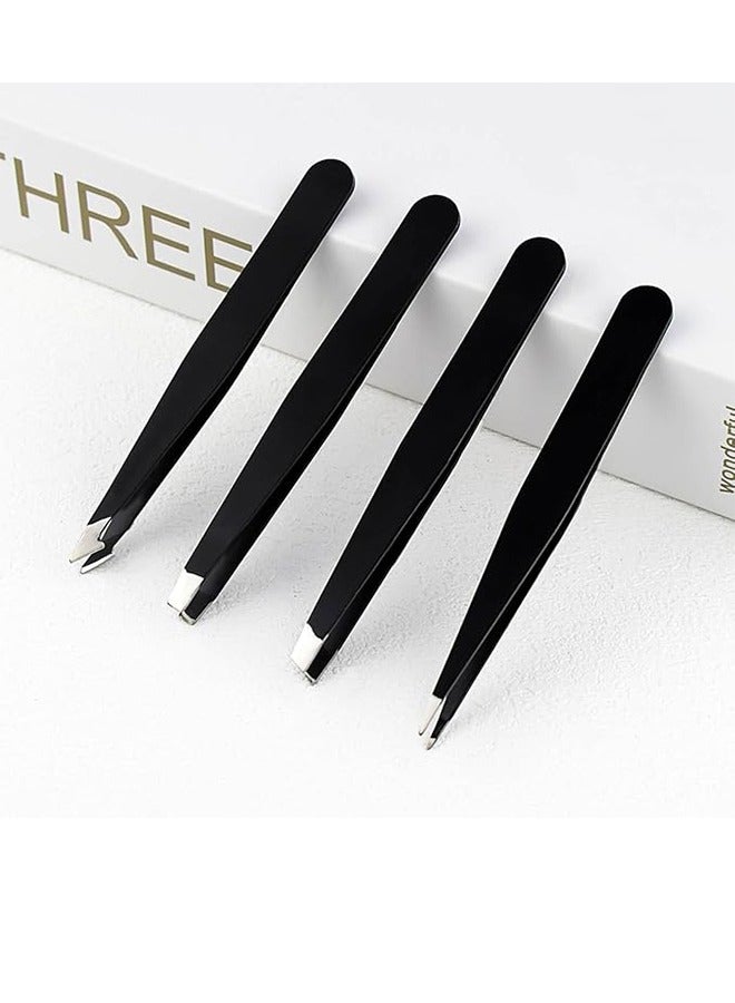 Generic Tweezers Set - Professional Stainless Steel Eyebrow Tweezers - Extremely Precise For Facial Hair, Parting And Ingrown Hair Removal - Tweezers For Women And Men With Travel Case - Image 4