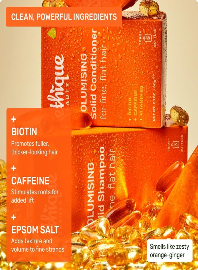 Ethique Volumizing Shampoo Bar with Biotin for thin, fine hair - Plastic-Free, Vegan, Cruelty-Free, 3.88 oz - Formerly Sweet & Spicy - Formerly Sweet & Spicy - Image 4