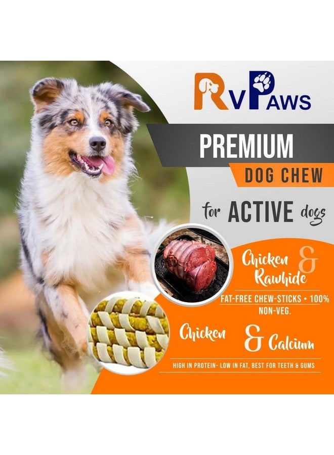 Generic Spiral Munchy Rawhide Chicken Flavor Chew Stix For Dogs & Puppies Pack Of 1 Kg  - Image 3