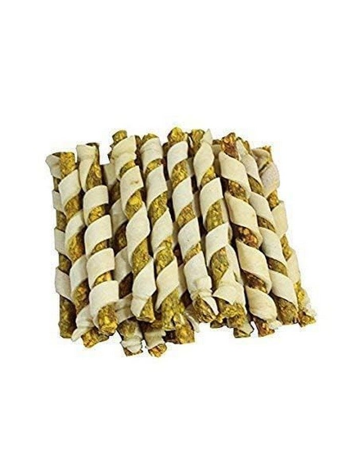 Generic Spiral Munchy Rawhide Chicken Flavor Chew Stix For Dogs & Puppies Pack Of 1 Kg  - Image 2