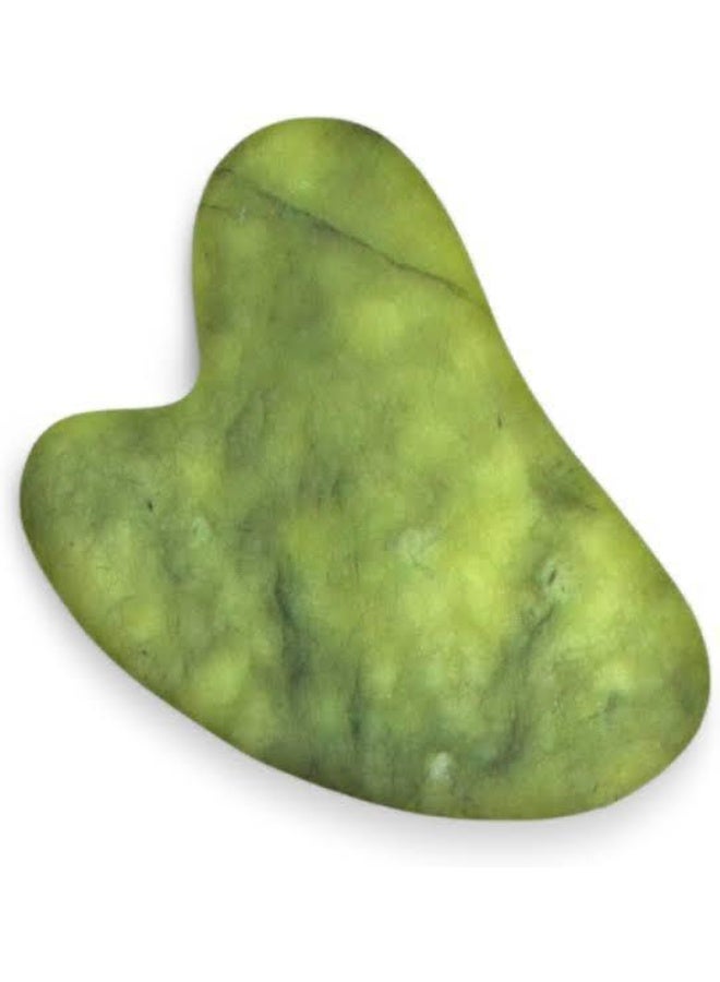 Gua Sha Stone, Natural Stone Guasha green – The Secret to Natural Beauty & Deep Skin Care wrinkle GS1 - Image 1