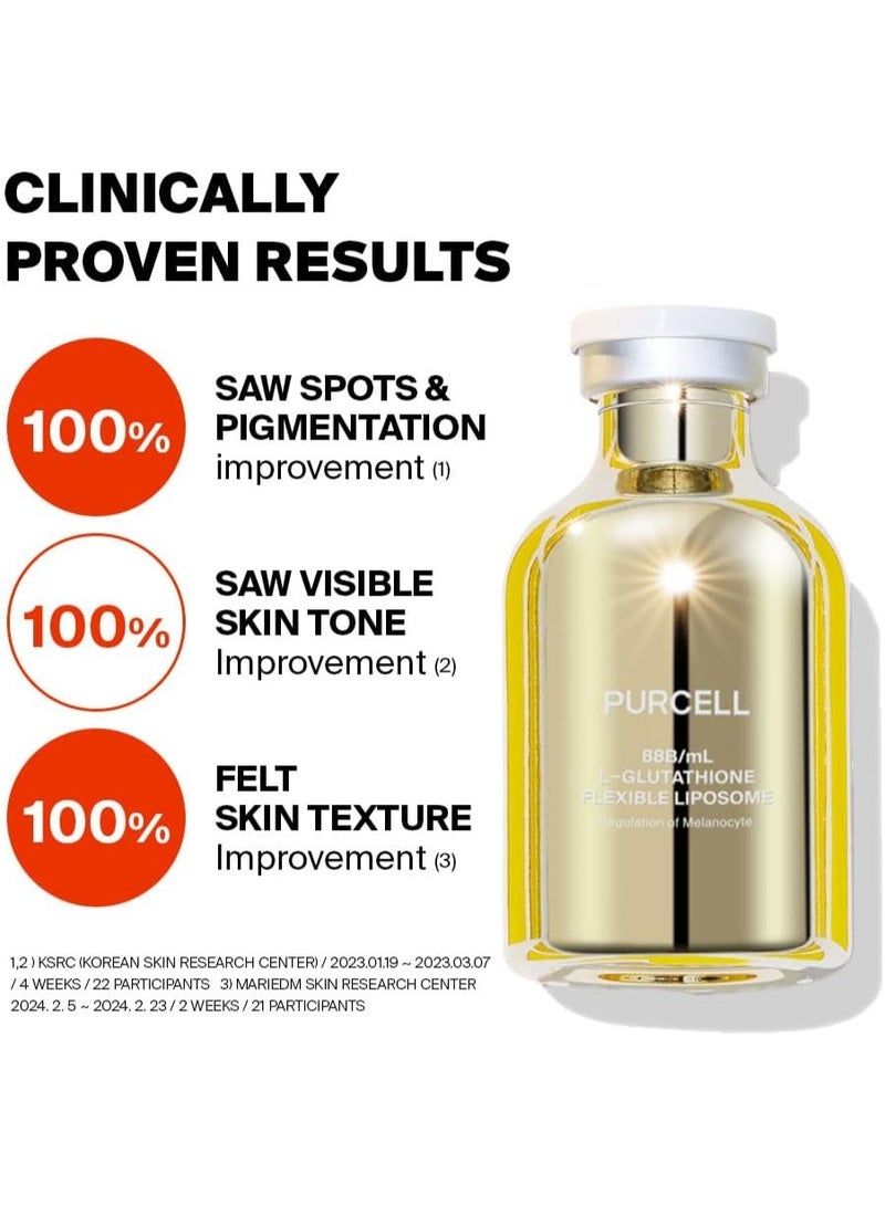 PURCELL 5% Glutathione Face Serum – High Concentration Brightening Serum with Niacinamide, Tranexamic Acid & Vitamin E, Hydrating, Lightweight, For Dull & Uneven Skin, 1.01 fl oz - Image 4
