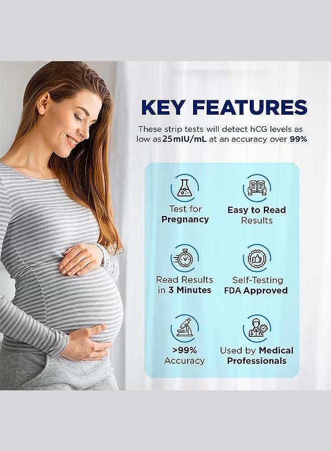 أولو ٥٠ شريط اختبار حمل مع ٥٠ كوب تجميع، مجموعة اختبارات الحمل للكشف المبكر، نتائج سريعة ودقيقة للغاية - Image 2