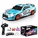 Desdoni RC Drift Car Remote Control Car 24GHz 124 Scale 4WD 15KMH High Speed Model Vehicle LED Lights Drifting Tire Racing Sport Toy for Adult Boys Girls Kids Gift 2Pcs Rechargeable Batterie - Image 3