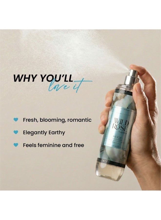 MOOD Wild Rose Body Splash 220ML - Image 2