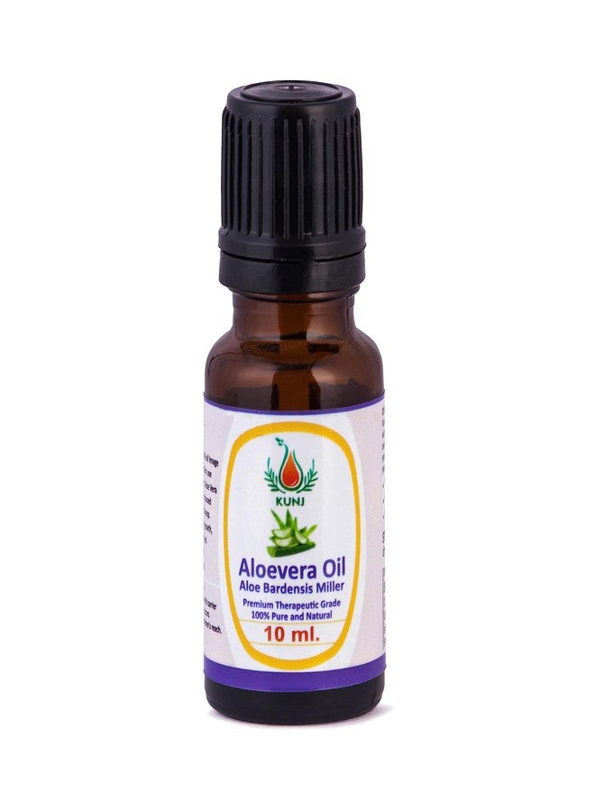 KUNJ Aloe Vera Oil (Aloe barbadensis miller) 10ML - 100% Pure & Natural, Undiluted, Steam Distilled - Therapeutic Grade Oil for Hair Care, Skin Care, Body Massage & Aromatherapy - Image 3