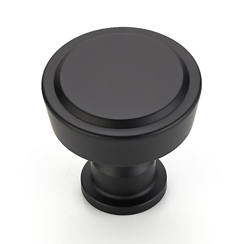 Ravinte 30 Pack Matte Black Kitchen Cabinet Knobs Single Hole Round Dresser Knobs Cabinet Hardware for Kitchen Dresser Drawers - Image 2