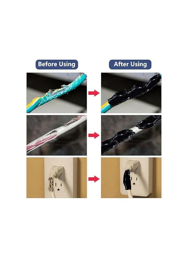 PROMASS - Liquid Insulating Rubber Coat,Liquid Electrical Tape,Liquid Insulation Tape,Cable Repair Paste,Liquid Insulation Glue,Liquid Insulation Electrical Tape,Cable Repair Putty,Waterproof Fast Dry Tape,50mL - Image 1