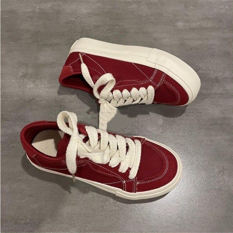 Women's Canvas Low Top Sneakers - Image 4