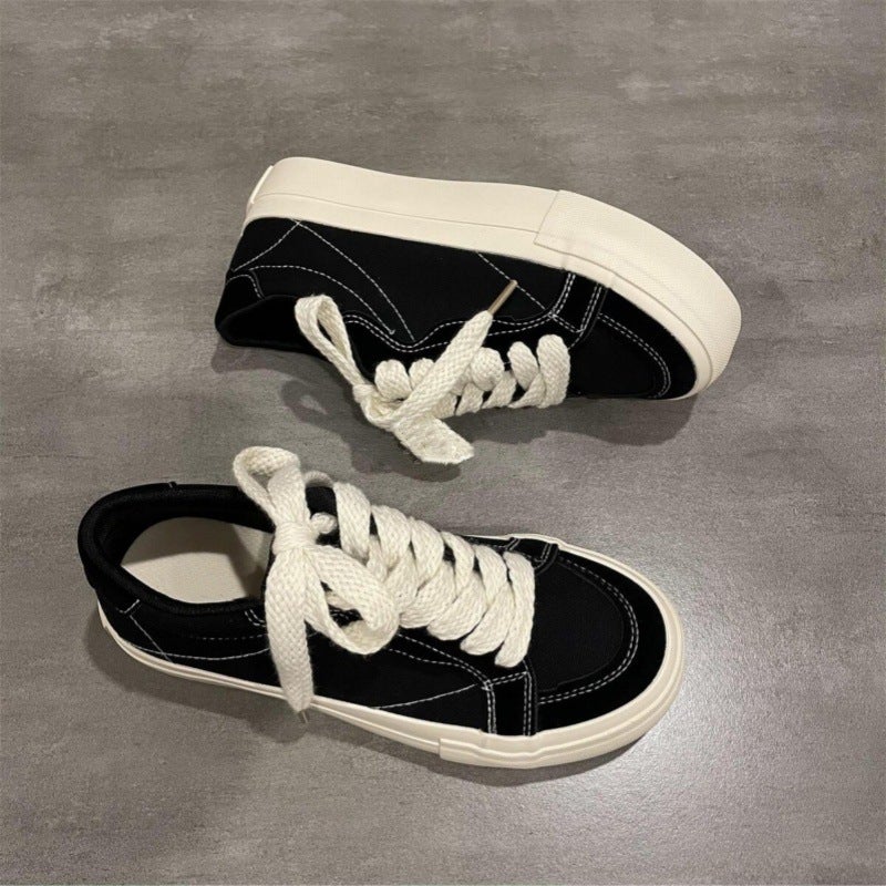 Women's Canvas Low Top Sneakers - Image 3