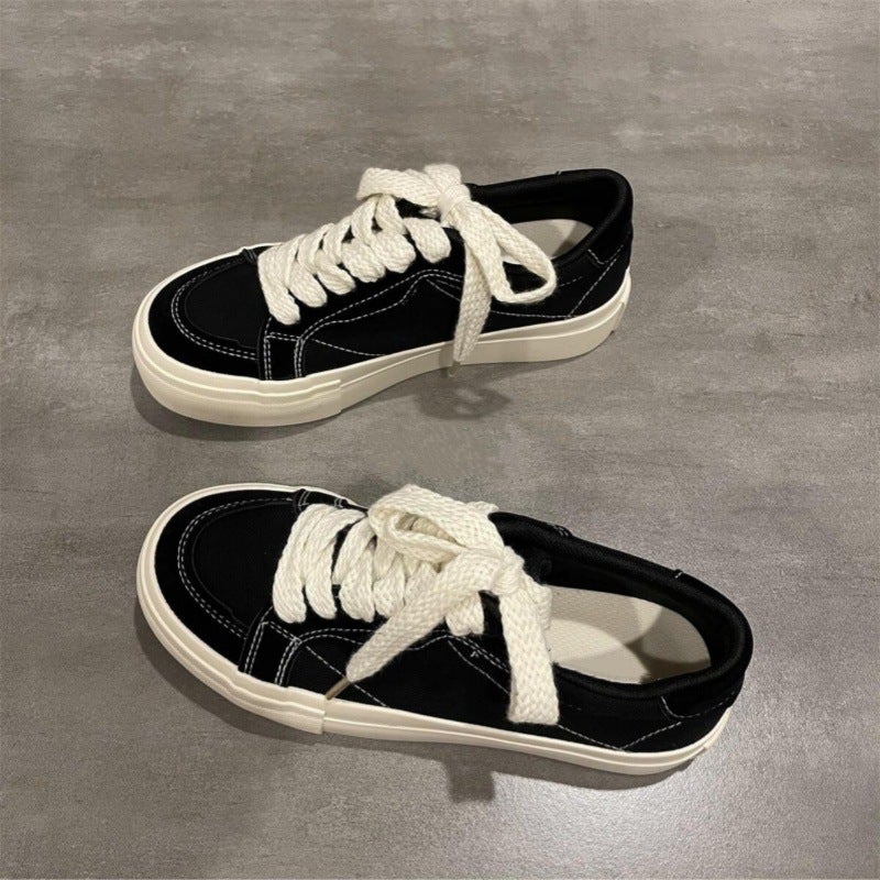 Women's Canvas Low Top Sneakers - Image 1