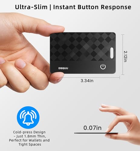 Dsquu Wallet Tracker Card Air-Tag (iOS Only) Ultra-Thin 0.07in IP68 Waterproof Bluetooth Tracker for Wallets, Passport, Work with Apple Find My, Wireless Charging, Anti-Loss Card Locator iOS Only (4 Pack) - Image 5