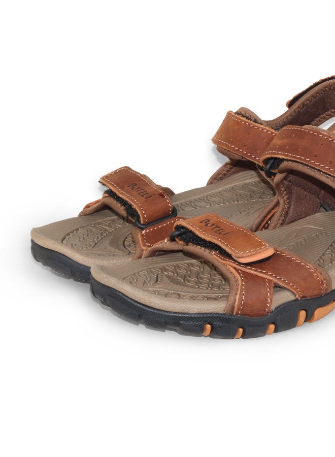 BOTELI Men's Outdoor Sandals, Summer Non-Slip Wear-Resistant Thick Sole Athletic Casual Adjustable Velcro Beach Sandals - Image 3