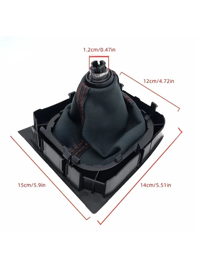 5 سرعات - رأس ذراع تغيير السرعات الداخلي الحلقي الأحمر، بديل ABS لسيارات VW Golf Rabbit Jetta MK5 (2004-2009) وMK6 (2010-2014)، سهل التركيب، متين، عصا ناقل حركة يدوي مع بناء قوي. - Image 2