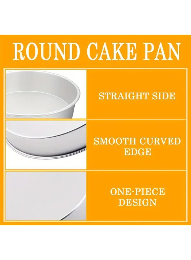 10 Inch Round Cake Pan 1pc Heavy Duty Anodized Aluminum Non Stick Baking Pan - Image 4