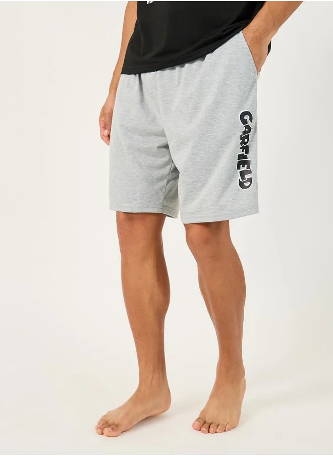 Styli Garfield Graphic Print T-Shirt and Shorts Set