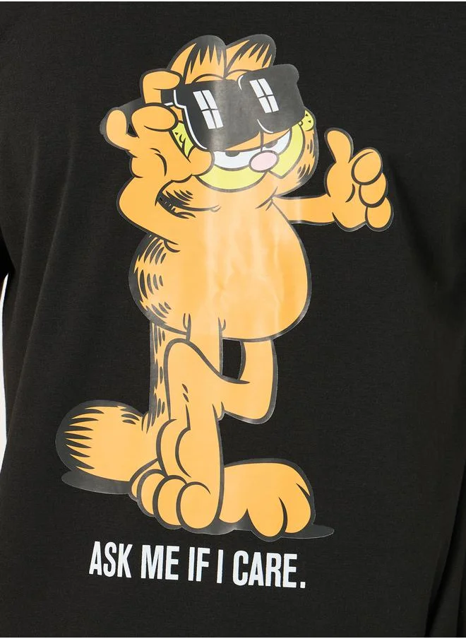 Styli Garfield Graphic Print T-Shirt and Shorts Set