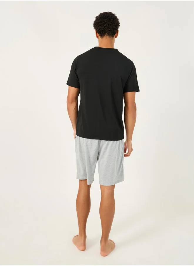 Styli Garfield Graphic Print T-Shirt and Shorts Set