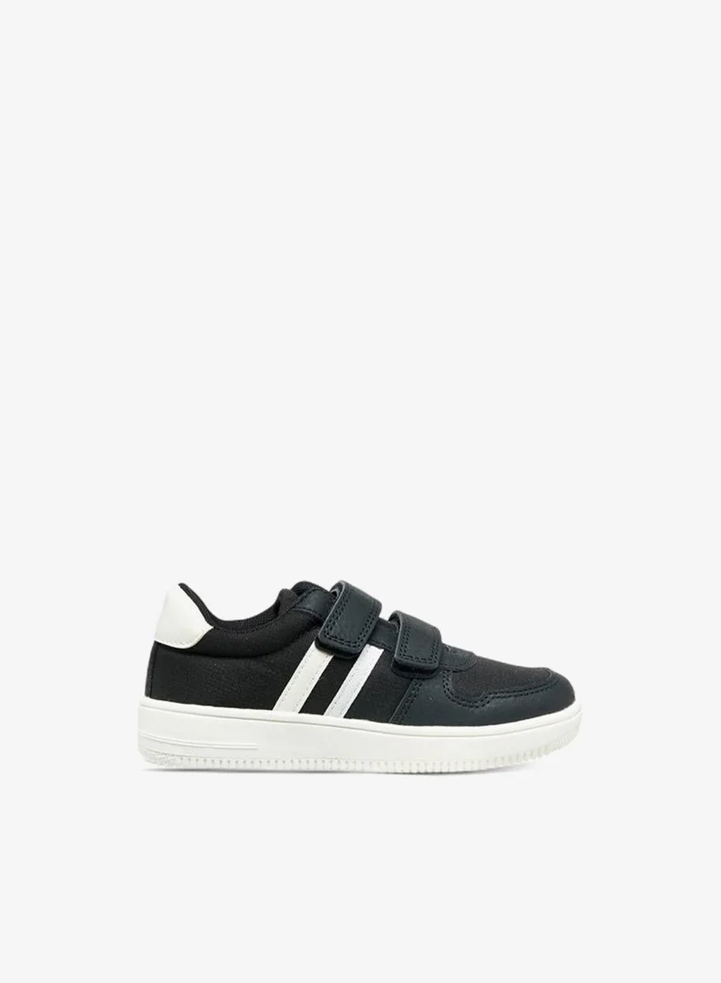 JUNIORS Boys Panelled Hook and Loop Sneakers