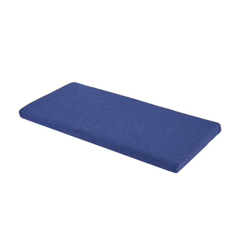 SAMTY Memory Foam Chair Pads Non-Slip Rubber Back Indoor Swing /Settee Cushion 36inX14inX2in(91.5X35.5X5CM)  Blue - Image 1