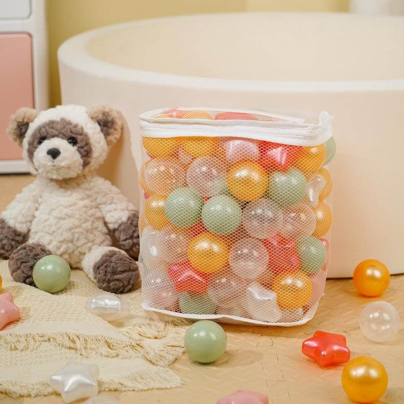 Trendplay Star Ball Pit Balls 100 للأطفال الصغار - كرة حفرة الكرة الأشكال البلاستيكية للكرات الأولاد الفتيات الكرة المرحية حفلة عيد ميلاد ديكور ديكور لؤلؤة جول - Image 5