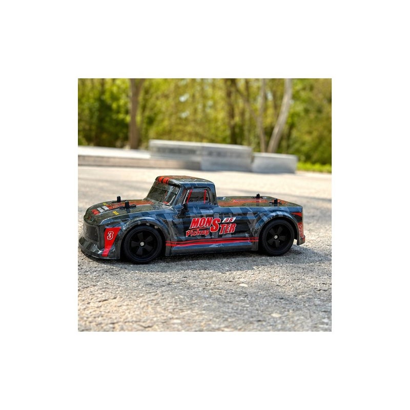 GTC Remote Control Monster Truck Racing Car Toy for Kids, Black and Red - Image 4