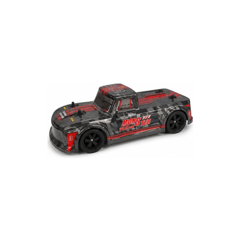 GTC Remote Control Monster Truck Racing Car Toy for Kids, Black and Red - Image 2