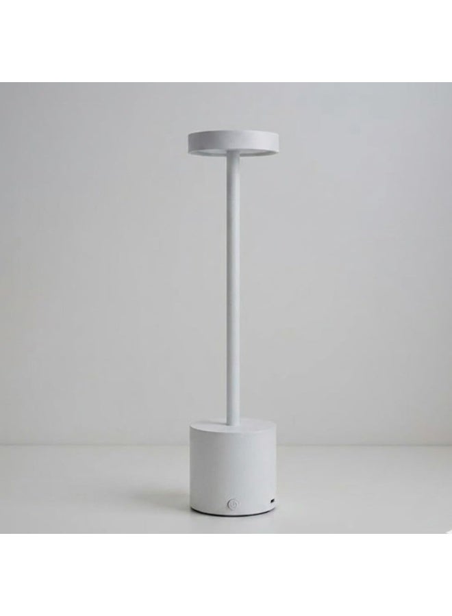 zentora Table Lamp, Rechargeable Battery Operated LED Desk Lamp with Touch Control,3 Color Stepless Dimmable Table Light, Modern Night Light, Nightstand Lamp, Bedside. (white) - Image 3