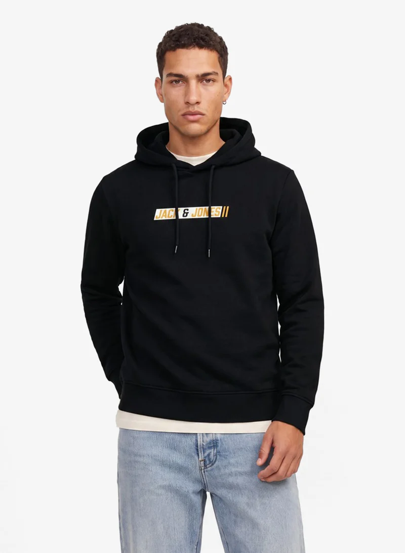 Casual Logo Zip Hoodie