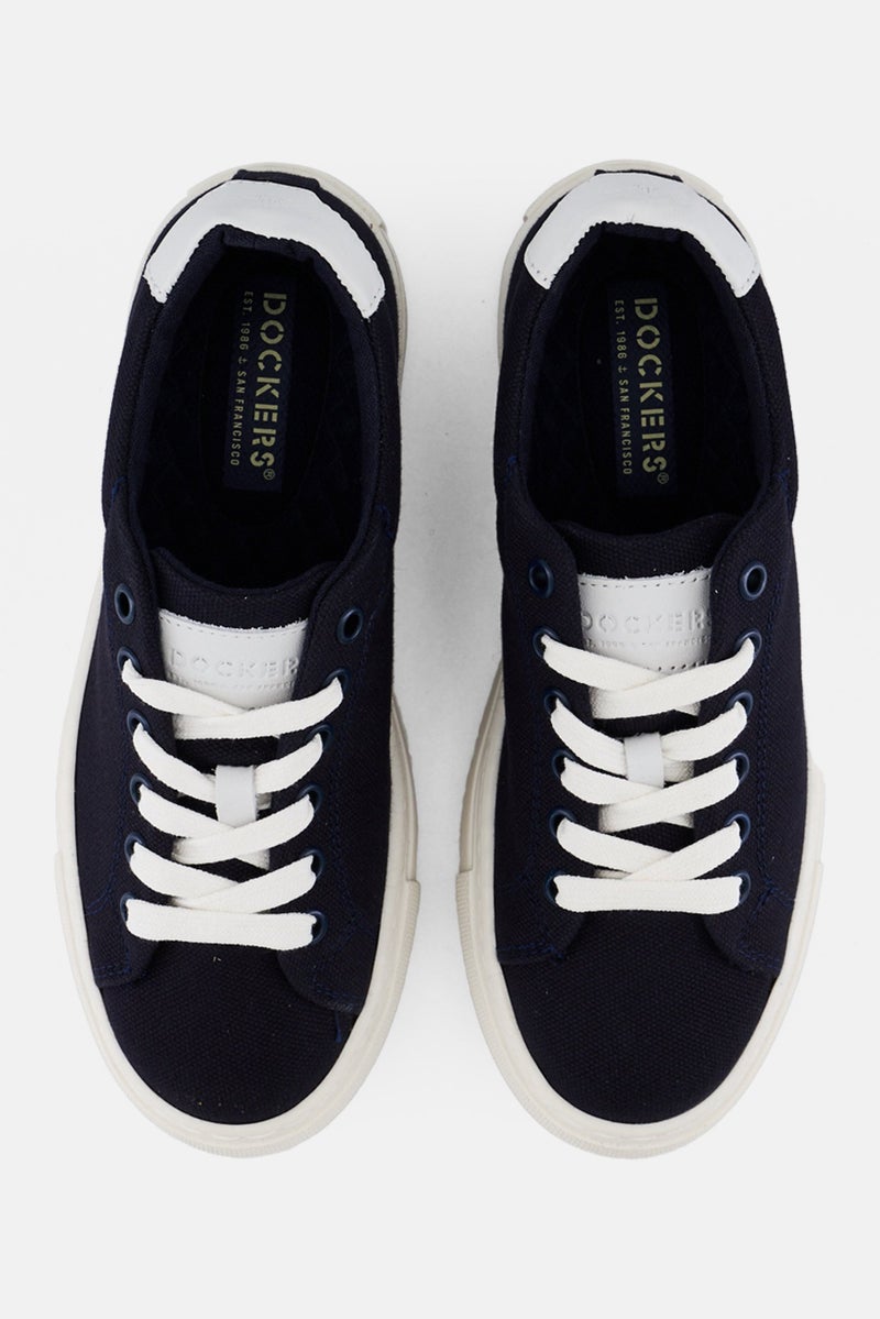 DOCKERS Kids Boy Lace Up Casual Shoes, Deep Navy - Image 3