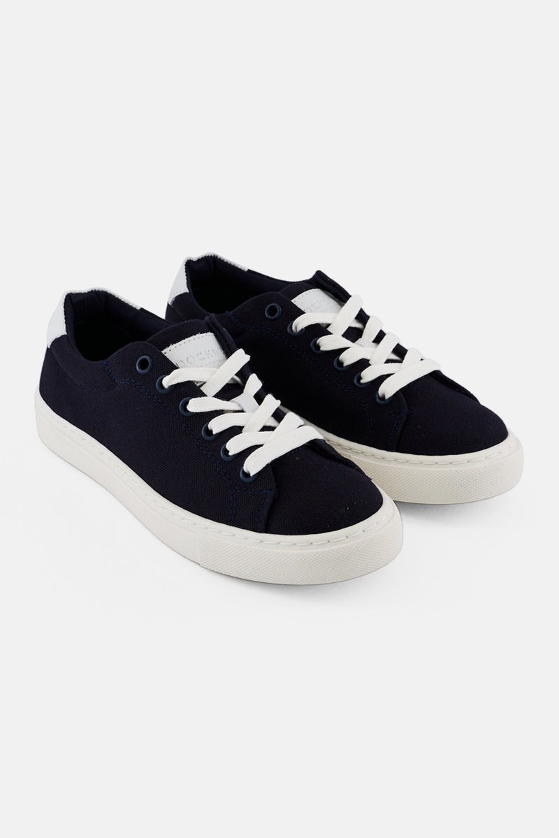 DOCKERS Kids Boy Lace Up Casual Shoes, Deep Navy - Image 1