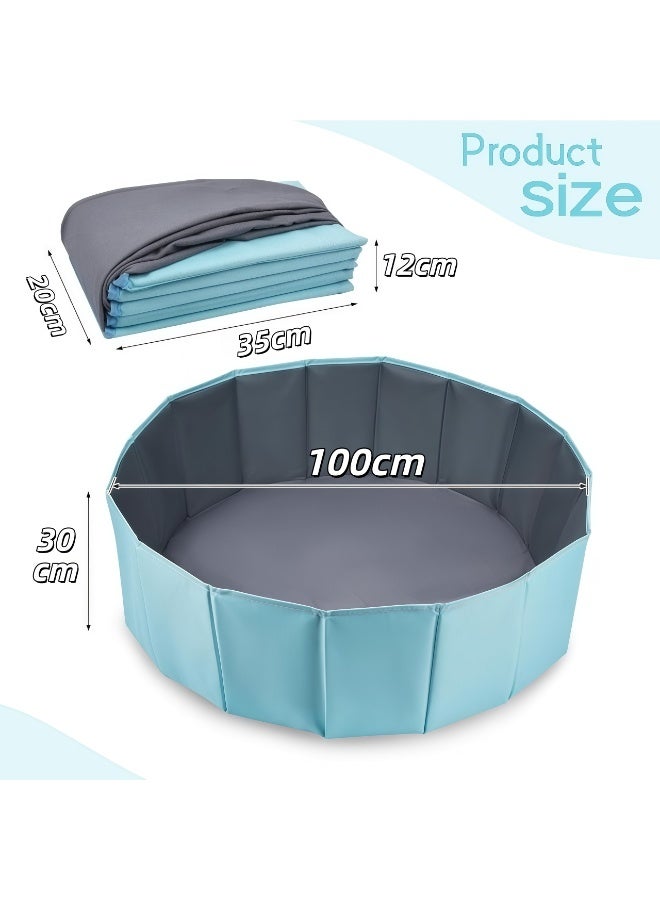 EzzySo Baby Toy Ball Pit,Children's Toy Ball Pit,Round Kids' Ball Pit,Double Oxford Cloth Ball Pit,Indoor and Outdoor Game Kids Play Ball Pool,Folding Portable Ball Pool,Sandbox Pool,Baby Ball Pool,Swimming Pool,Portable Bathtub,Pet Dog Bath Pool,for Outdoor Indoor,for Baby/Toddlers (Balls Not Included) - Image 2